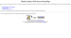 Desktop Screenshot of markcrocker.com